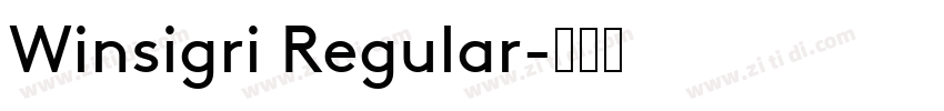 Winsigri Regular字体转换